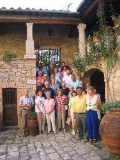 Getting ready for the wine tasting
